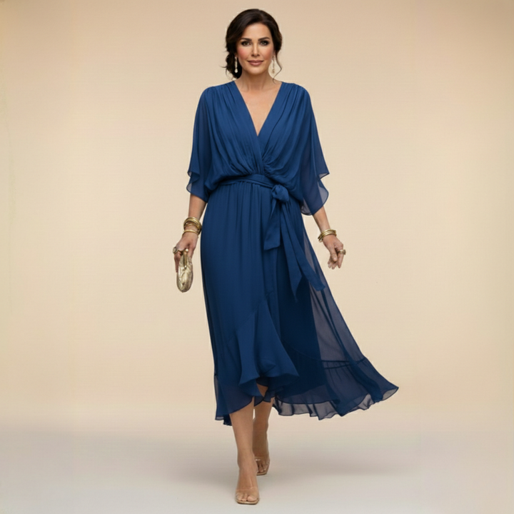 Bella - Flowing V-Neck Silhouette Dress