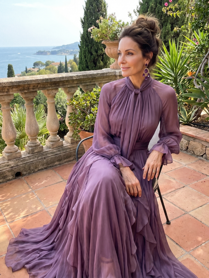 Demetria Maxi Dress — lifestyle shot