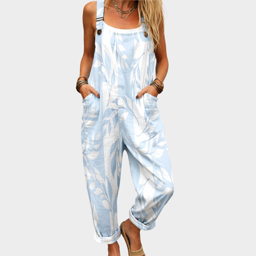 Relaxed Dungaree Jumpsuit — front view
