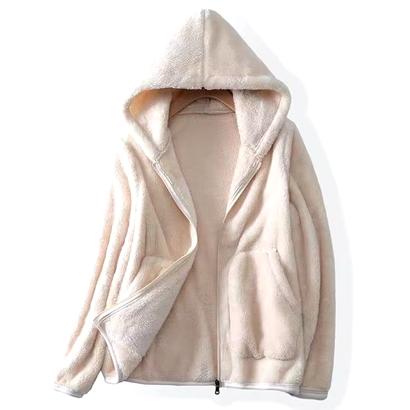 Avery Super Soft Coral Fleece Sweatshirt — side view