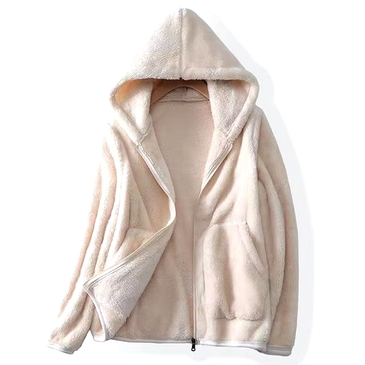 Avery Super Soft Coral Fleece Sweatshirt — side view