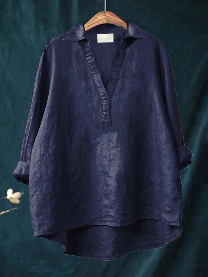 Andrea Art Print Blouse — side view