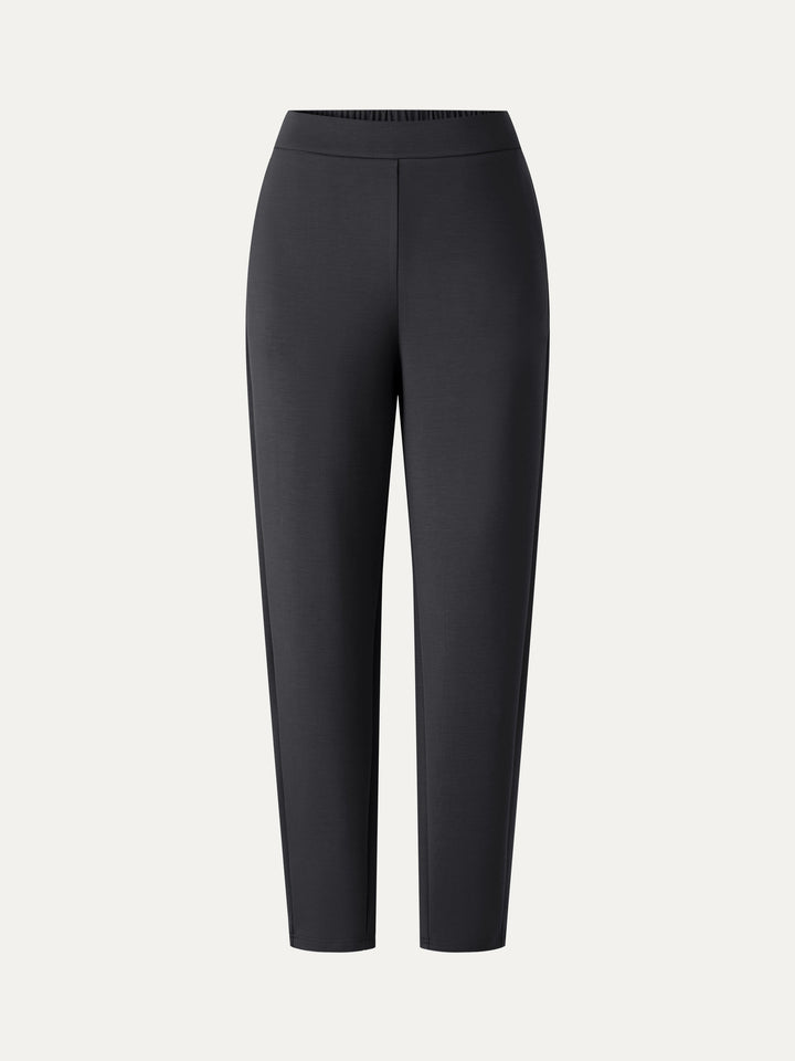 Petite TravelEase High-Rise Ankled Barrel Pants with Pockets