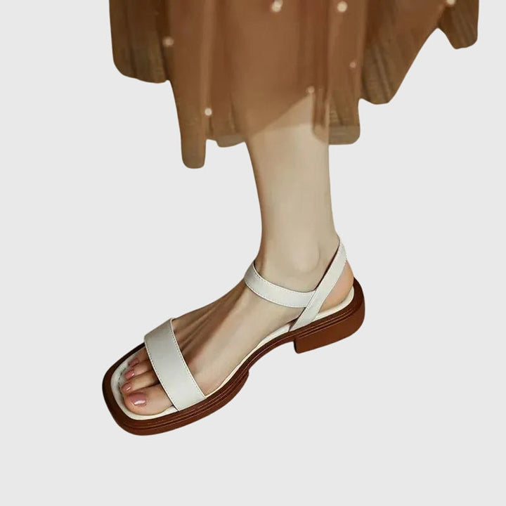 Celestia Orthopedic Leather Sandals — product view