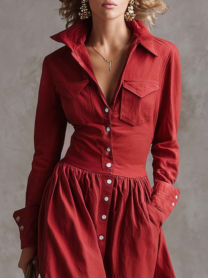 Charlotte elegant dress outfit – women's timeless winter fashion look