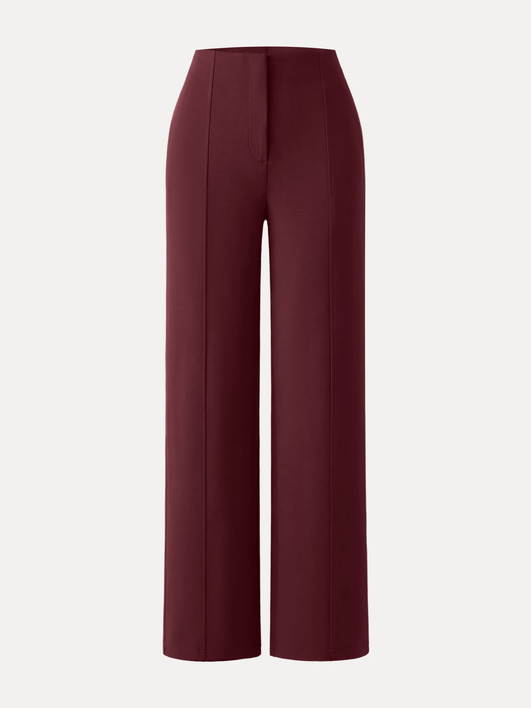 Ponte High-Rise Straight-Leg Pants with Pockets