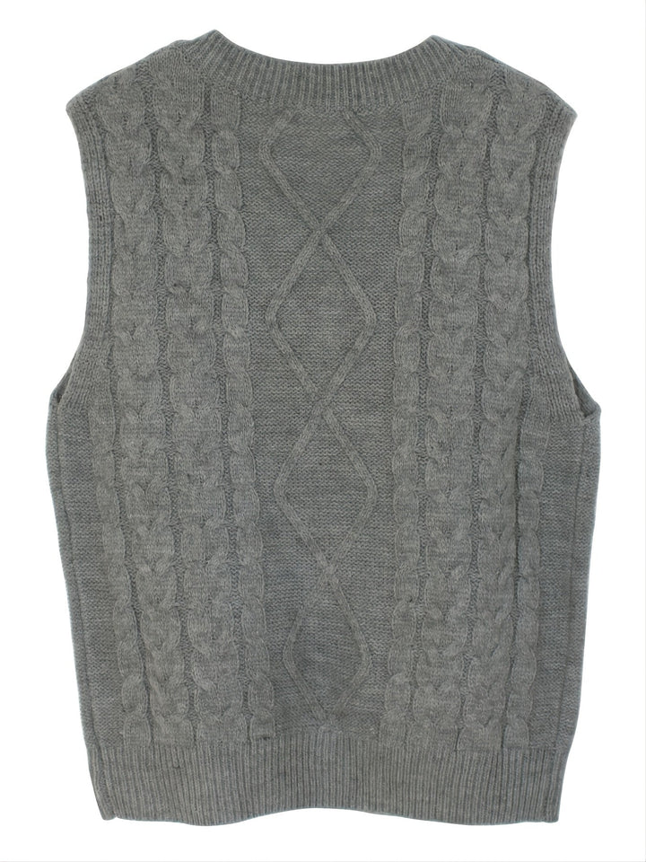 Wrenley | Women's Cable Knit V-Neck Sweater Vest