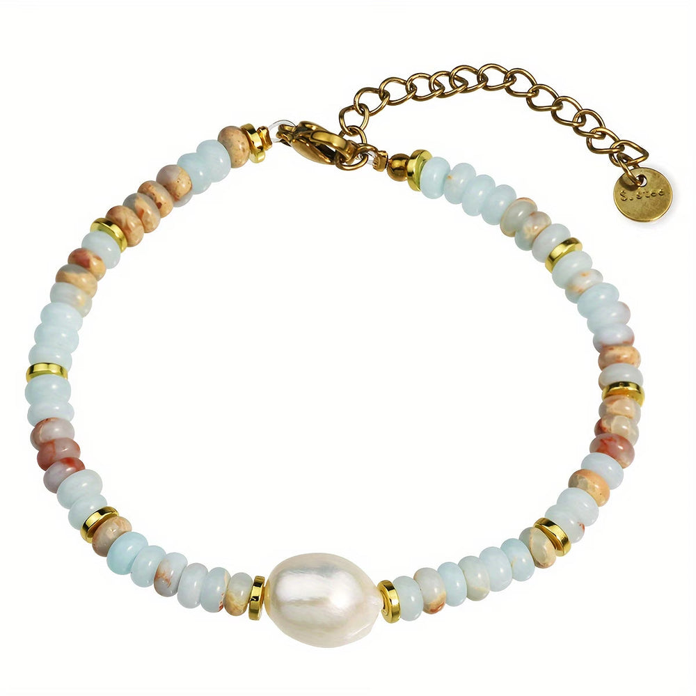Close-up of the charm and bead detail