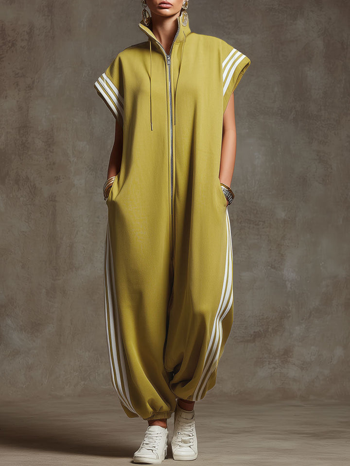 Martyna casual sporty jumpsuit women – front view