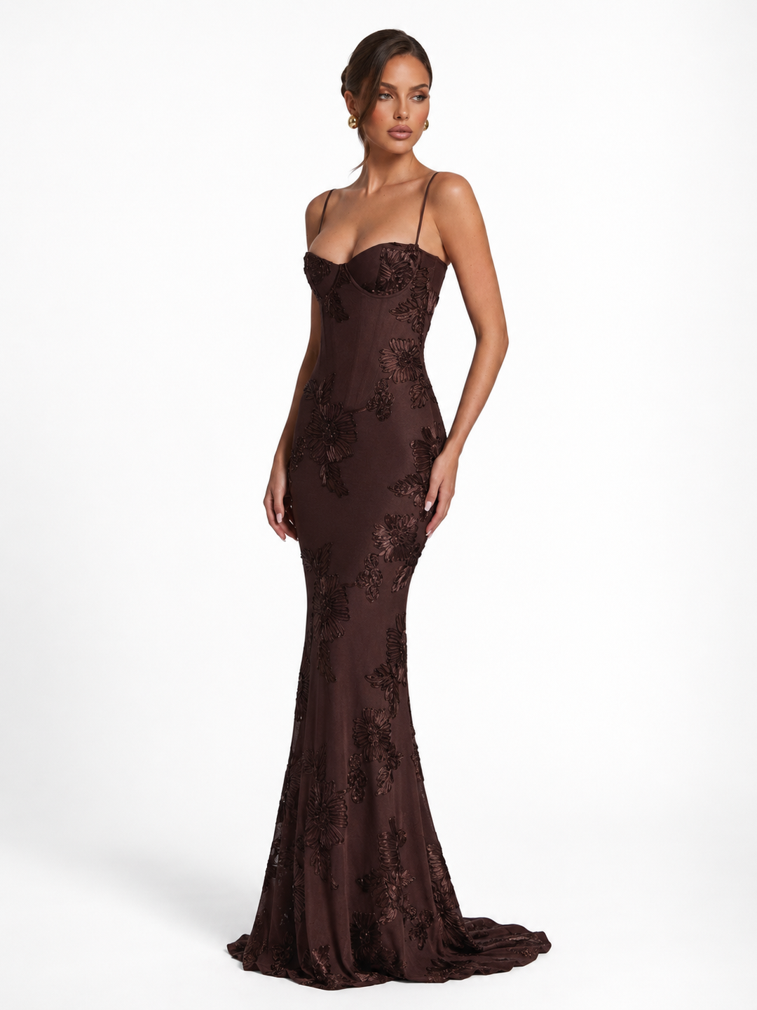 Rosalie Corset Gown - women's gown, styled look from behind