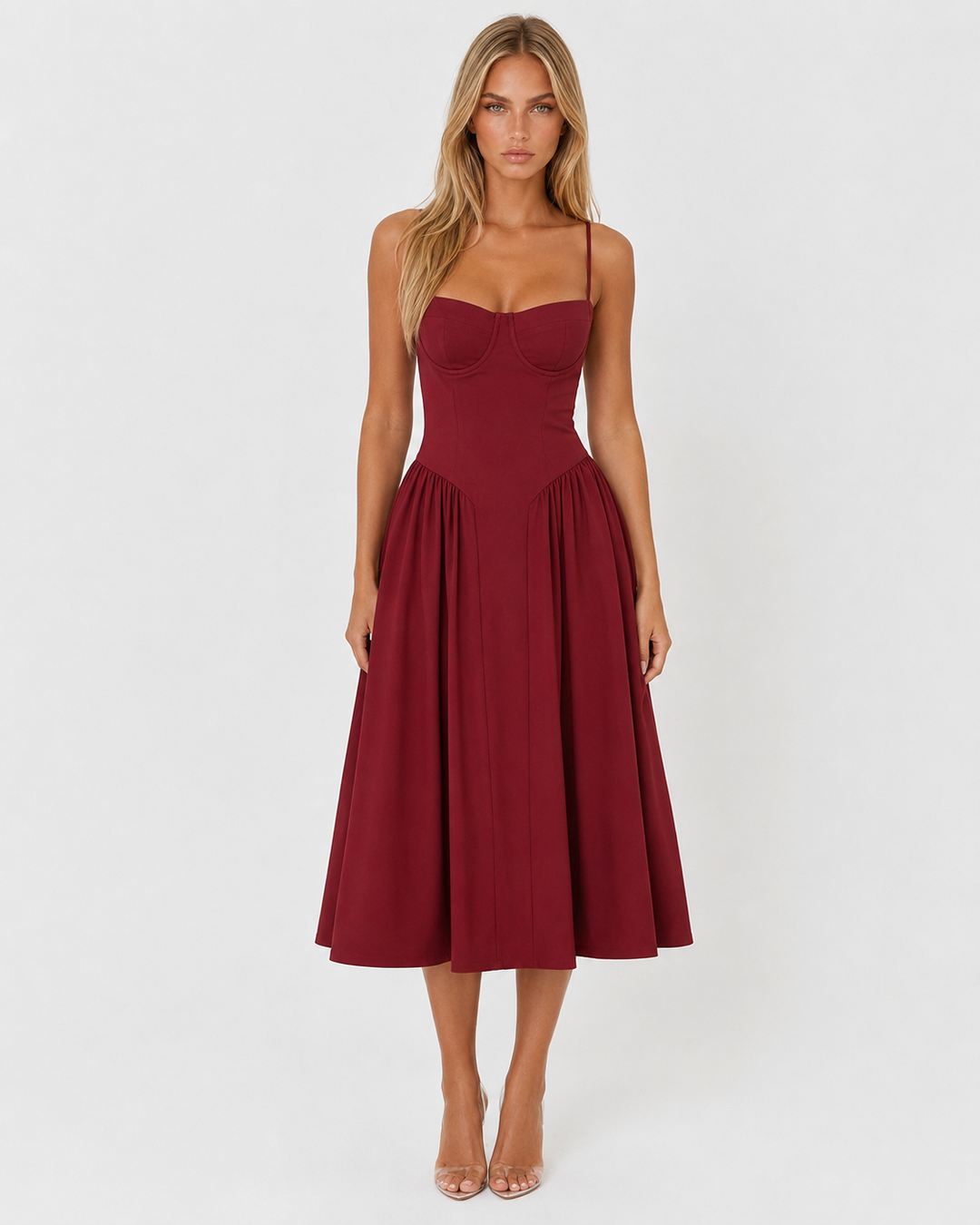 Amour Corset Midi — women's midi dress, color option 12