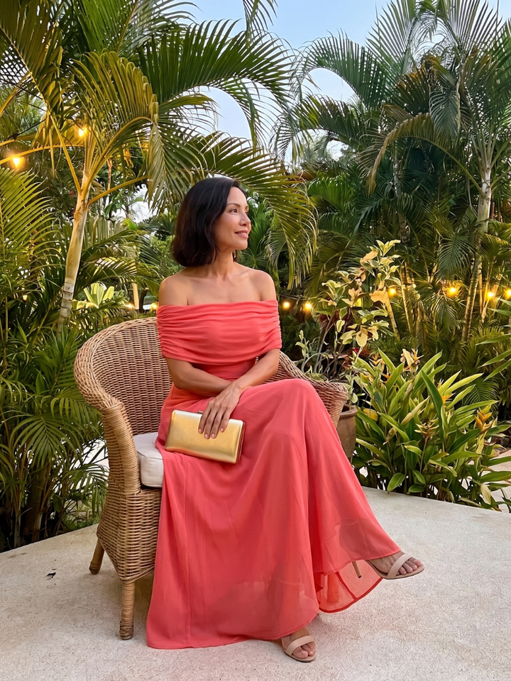 June Midi Dress — styled view