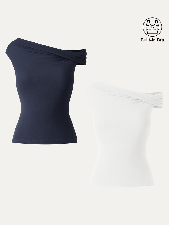 Multi-wear Versatile Necklines Built-In Bra Top 2.0