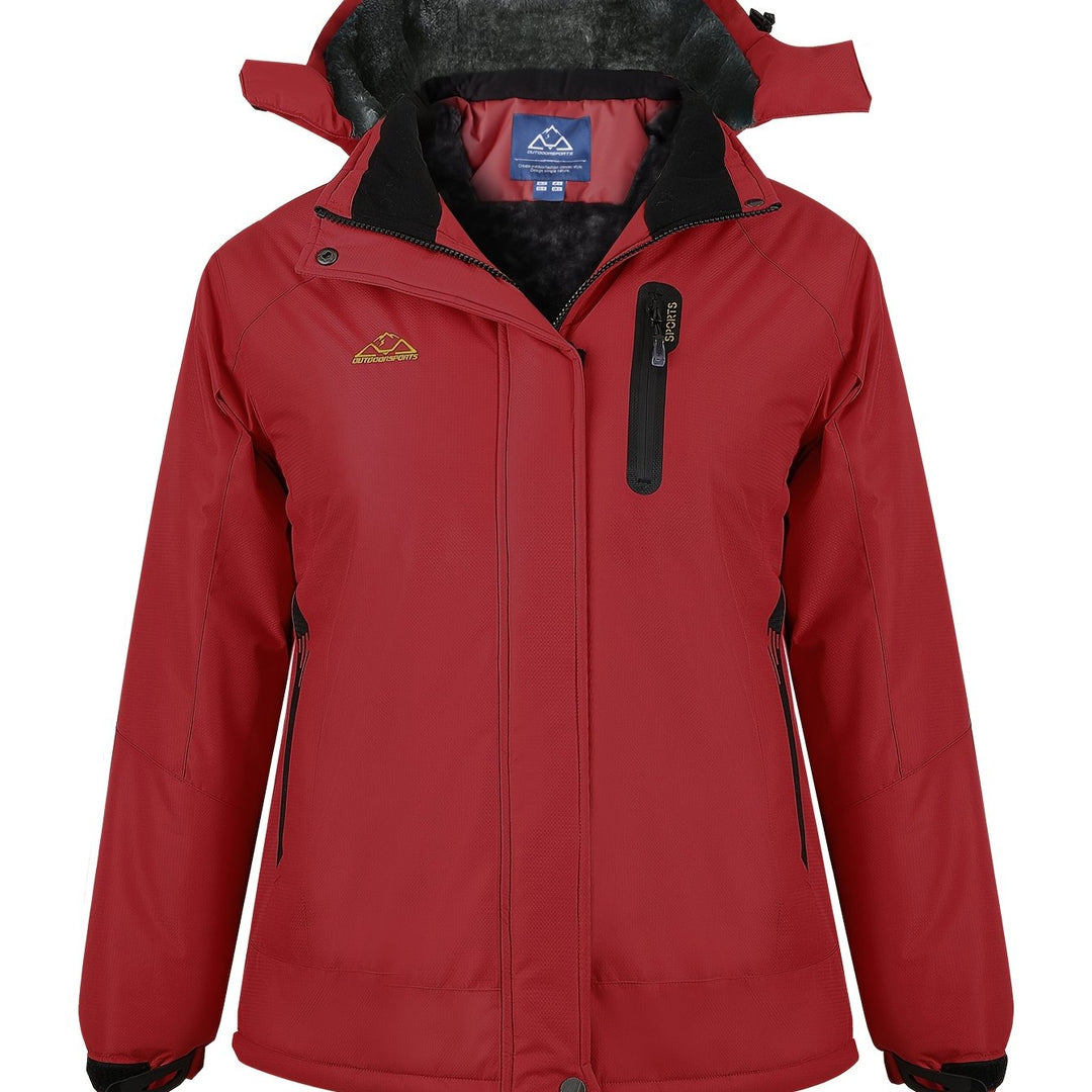 Wren | Women's Insulated Waterproof Ski Jacket with Fur-Lined Hood