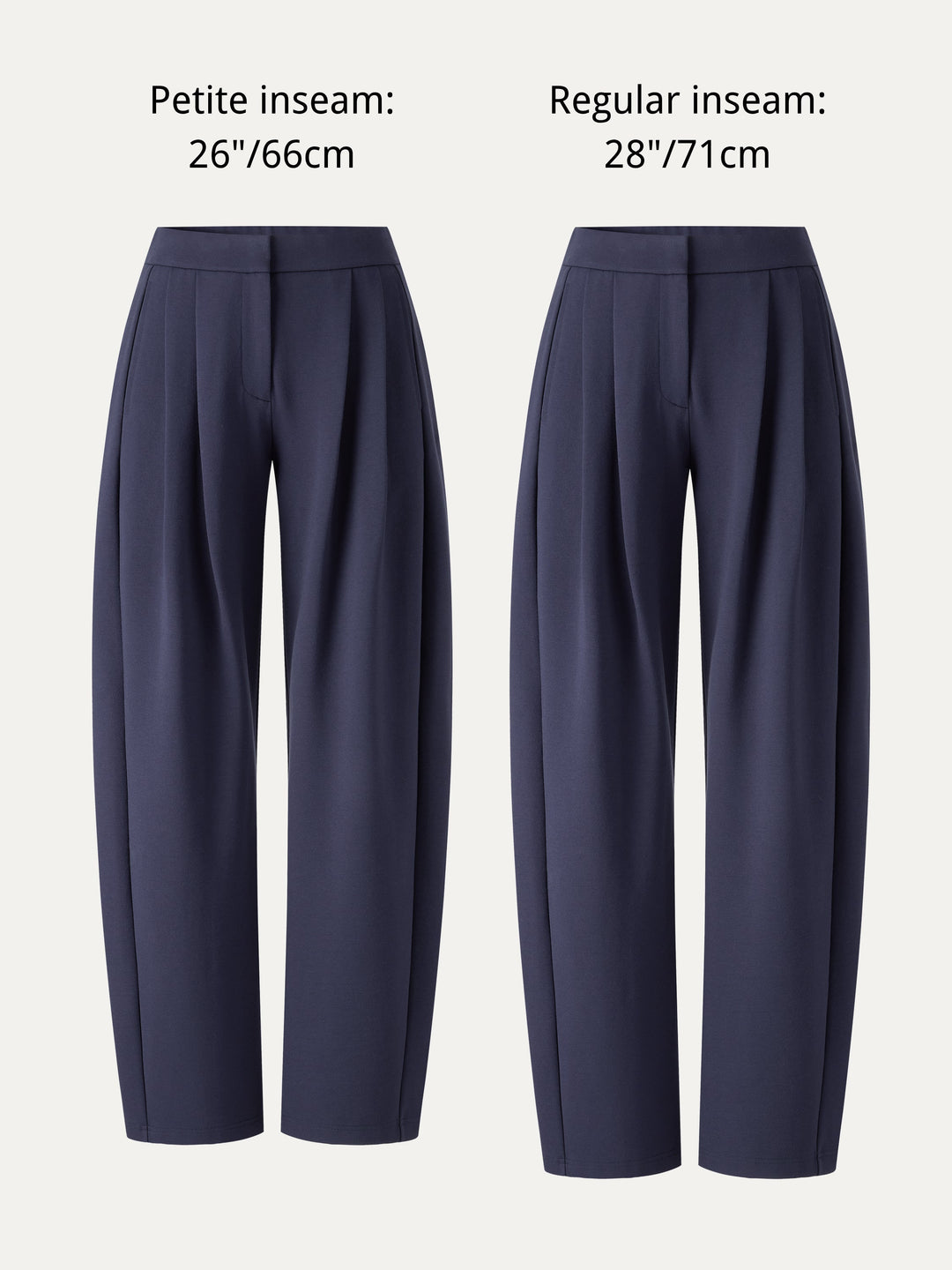 Ponte Low-Rise Ankled Barrel Pants with Pockets