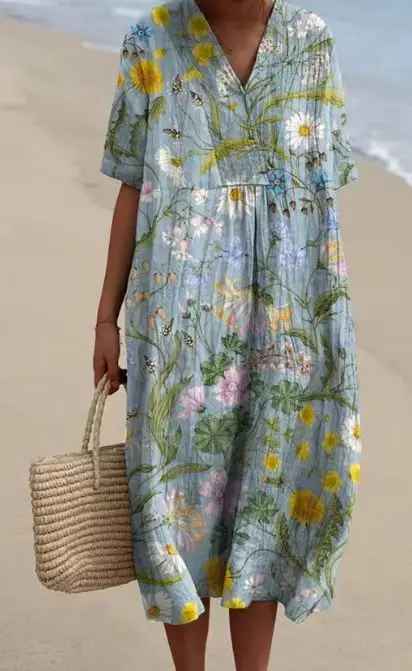 Margaret Floral Maxi Dress — lifestyle shot