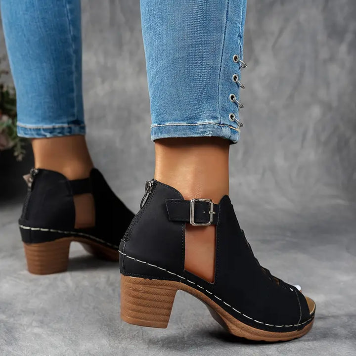 Aubrey Orthopedic Wedge Sandals — pair view