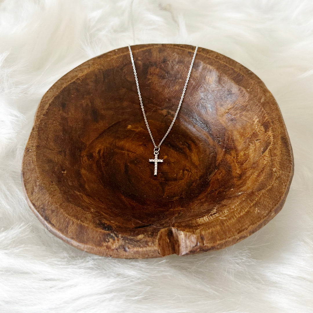 Jianna Silver Cross Necklace