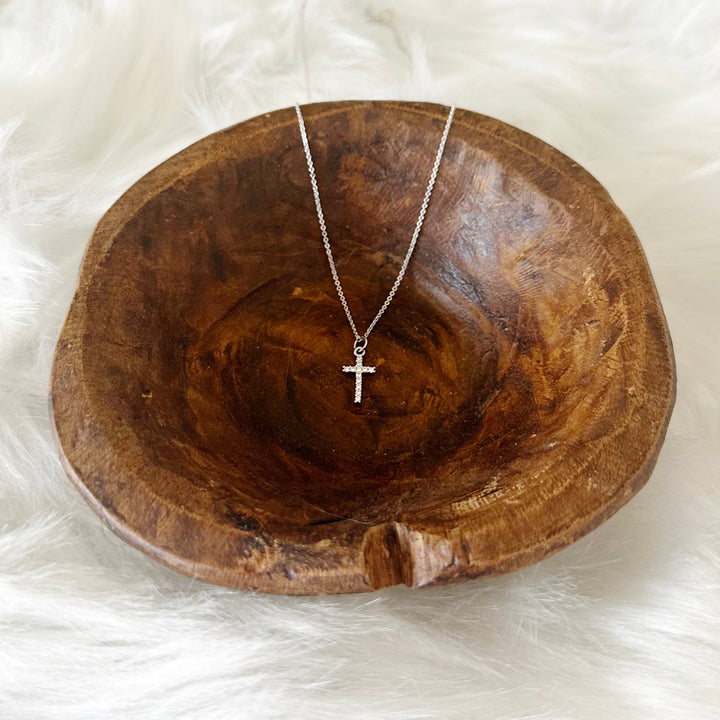 Jianna Silver Cross Necklace