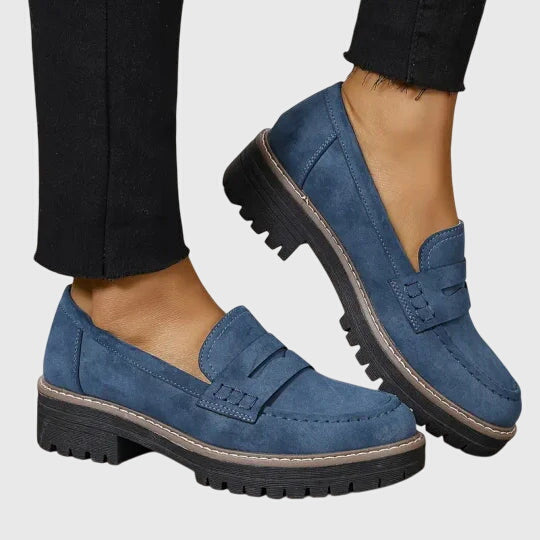 Destiny Timeless Suede Loafers — front view