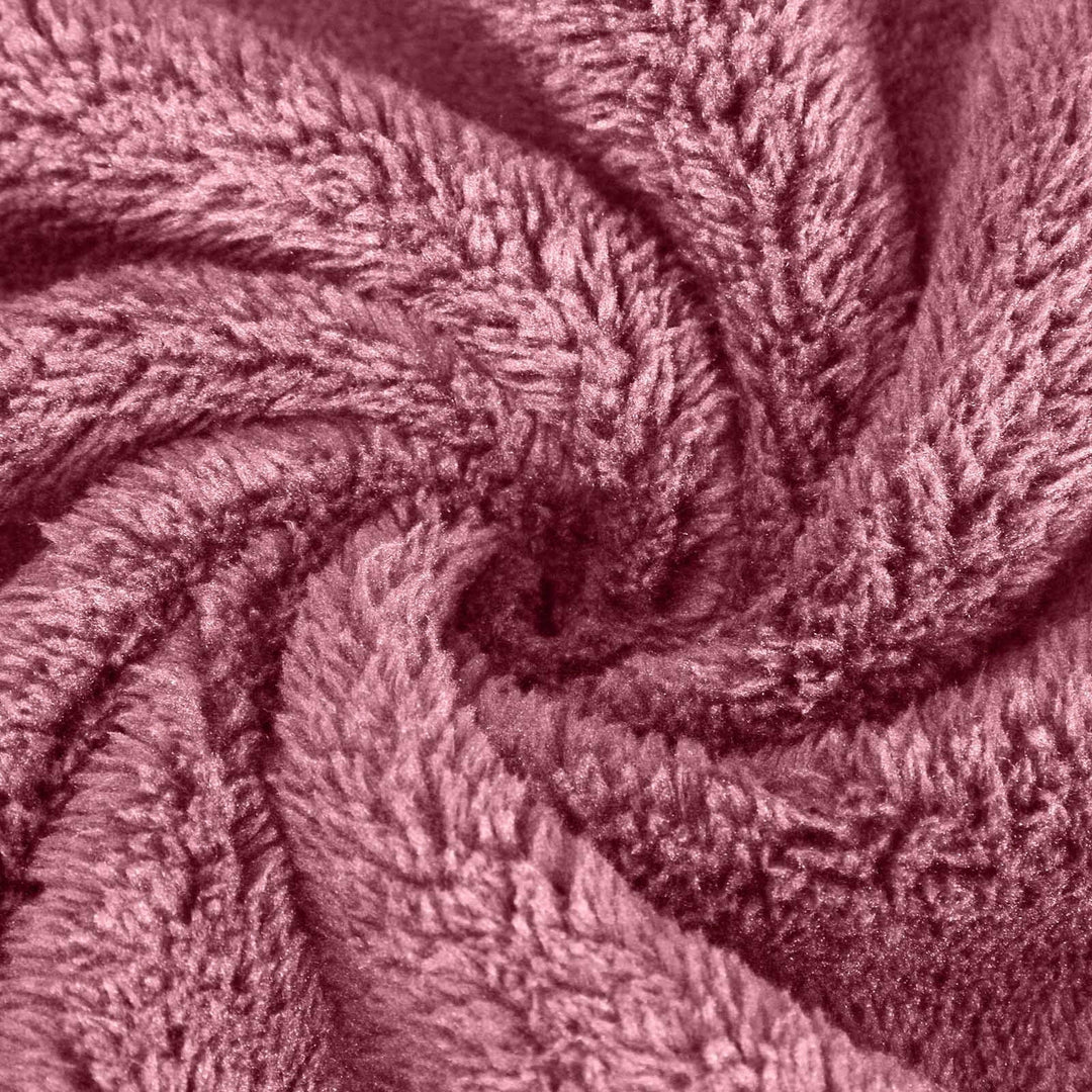 Avery Super Soft Coral Fleece Sweatshirt — close-up view
