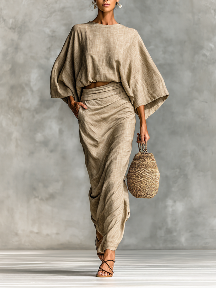 Selene Batwing Two-Piece Set — front view