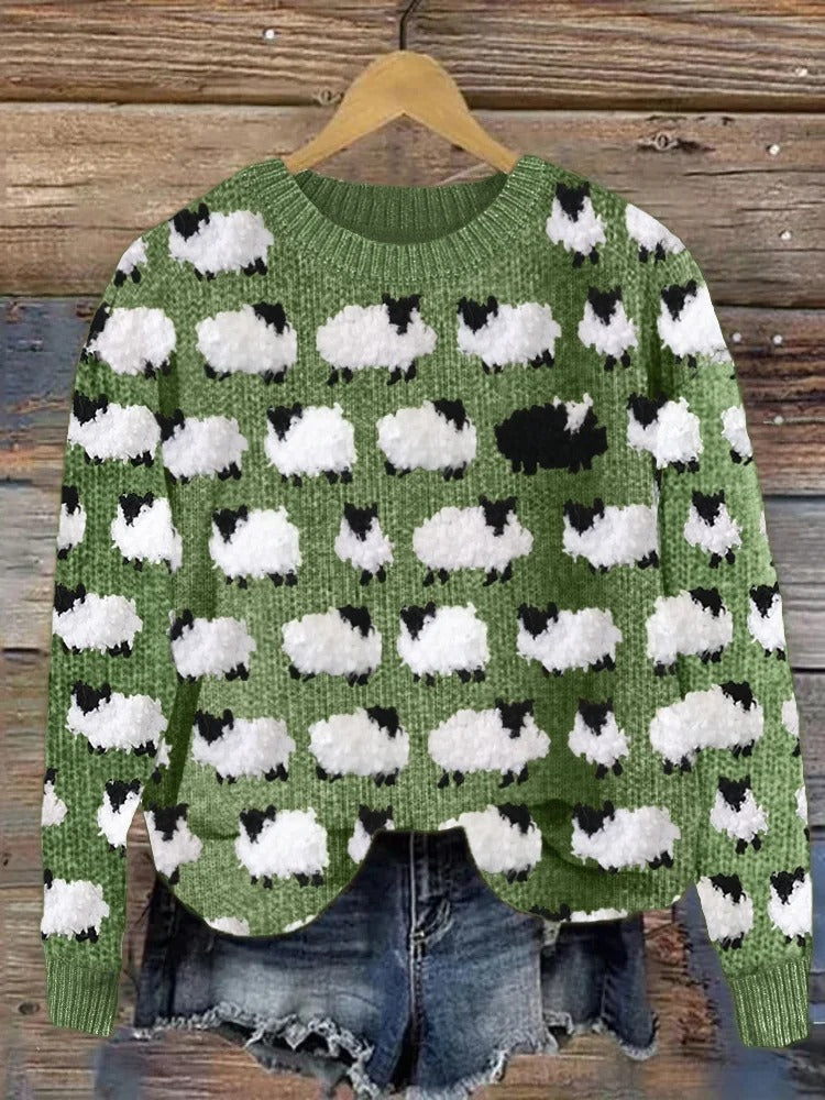 Grace- Comfortable Holiday Sweater Sweater — detail view