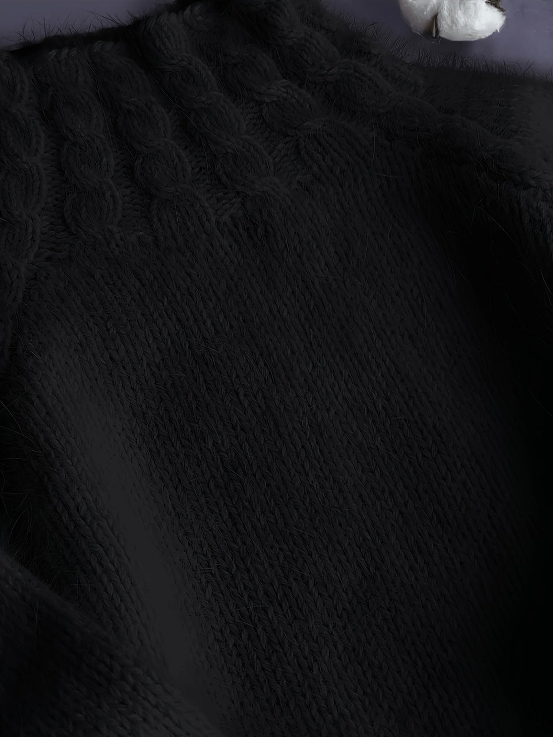 Marisienne | Women's Alpaca Wool Cable Knit Turtleneck Sweater