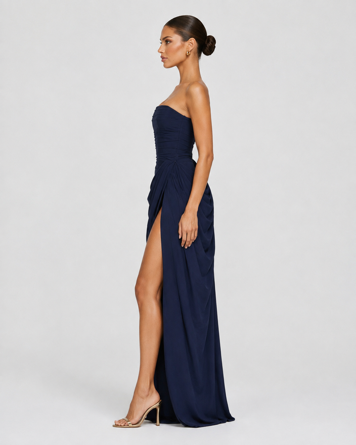 Main Character Drape Gown - women's gown, flat lay