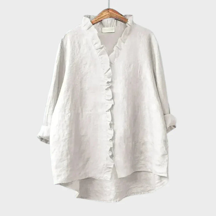 Eline Colourful Summer Blouse — front view