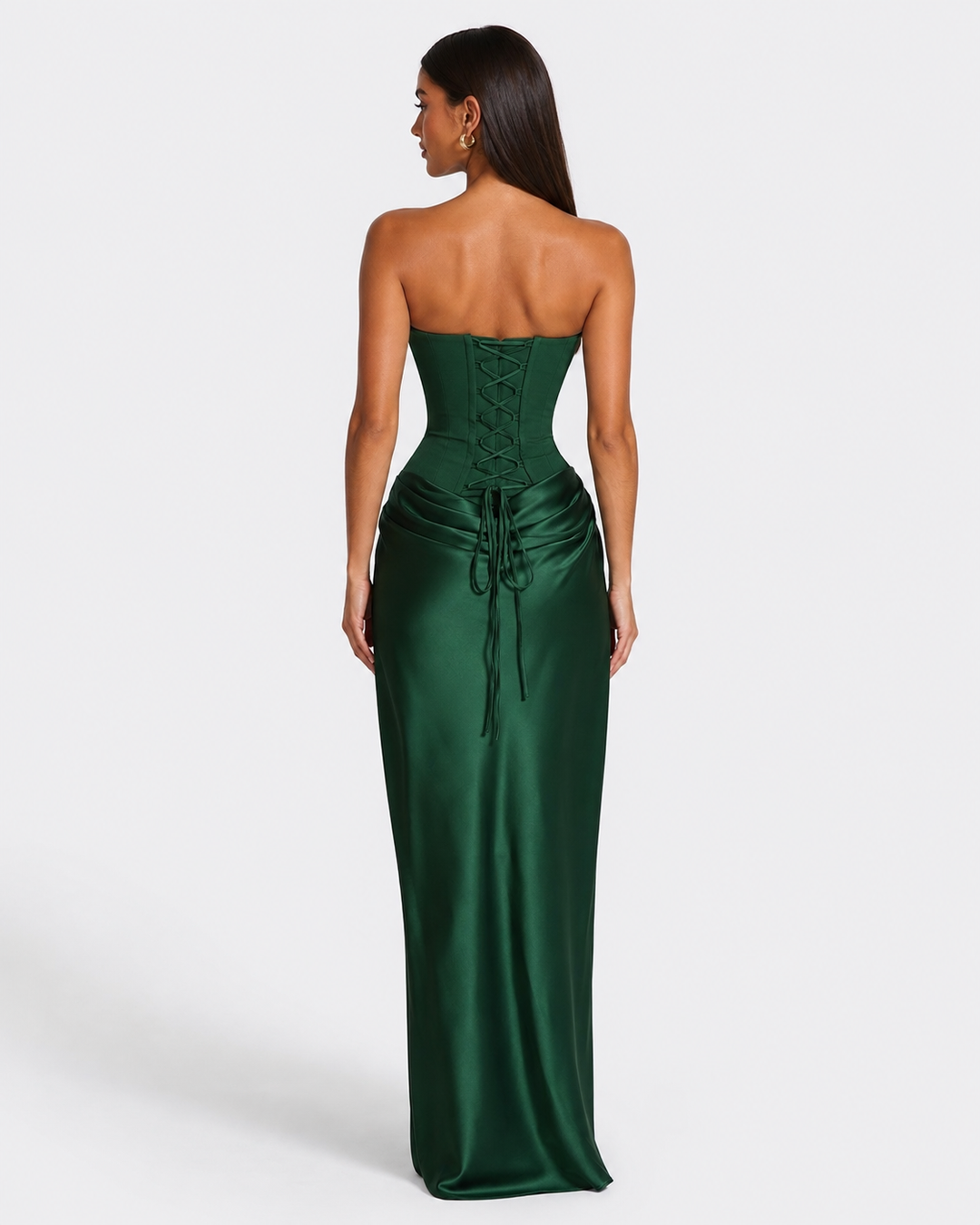 After Midnight Corset Gown - women's gown, full outfit view