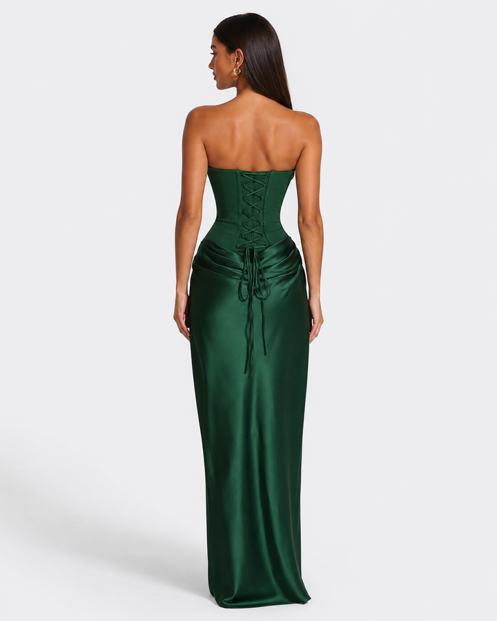 After Midnight Corset Gown - women's gown, full outfit view