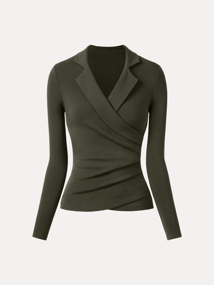 ProWarm Collared Surplice Top