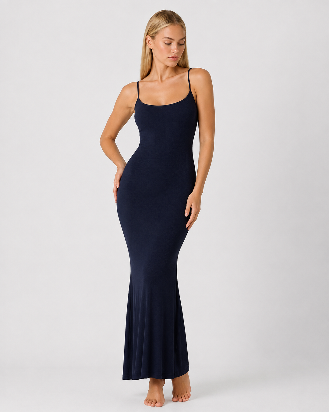 Second Skin Maxi Dress - women's maxi dress, bodice detail
