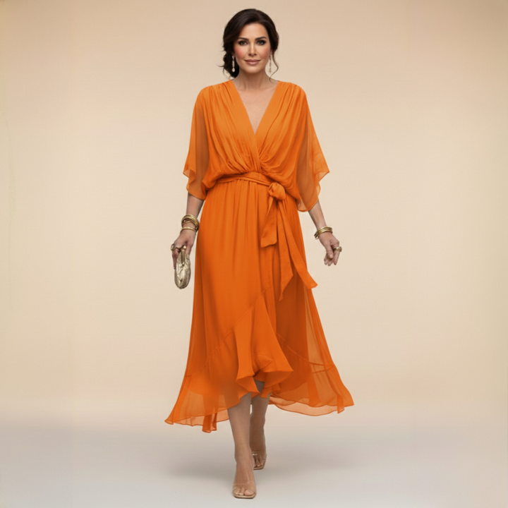Bella - Flowing V-Neck Silhouette Dress