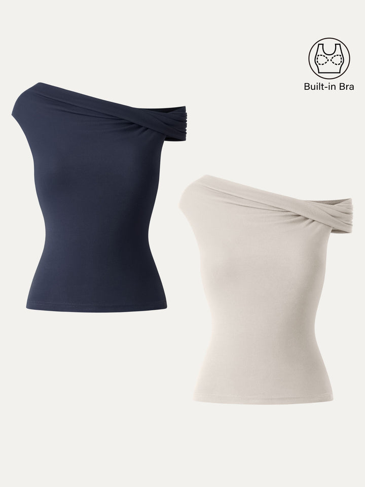 Multi-wear Versatile Necklines Built-In Bra Top 2.0