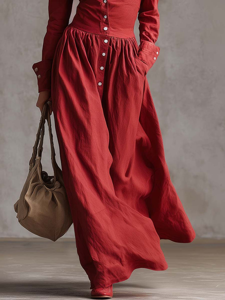 Charlotte shirt dress detail – cuff and waist close-up women