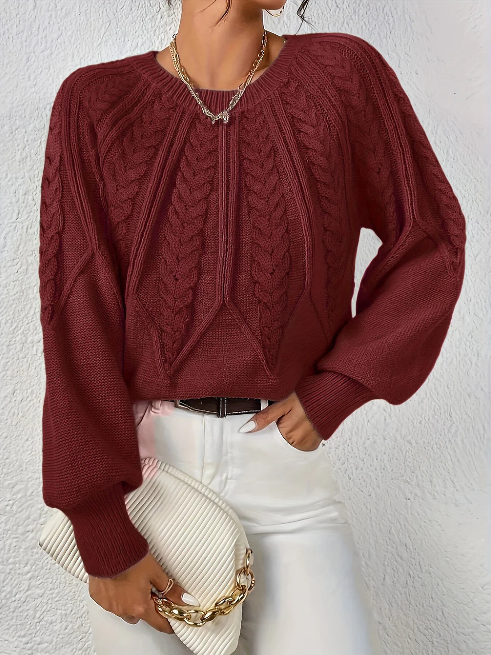 Zoe Stylish Sweater — styled view