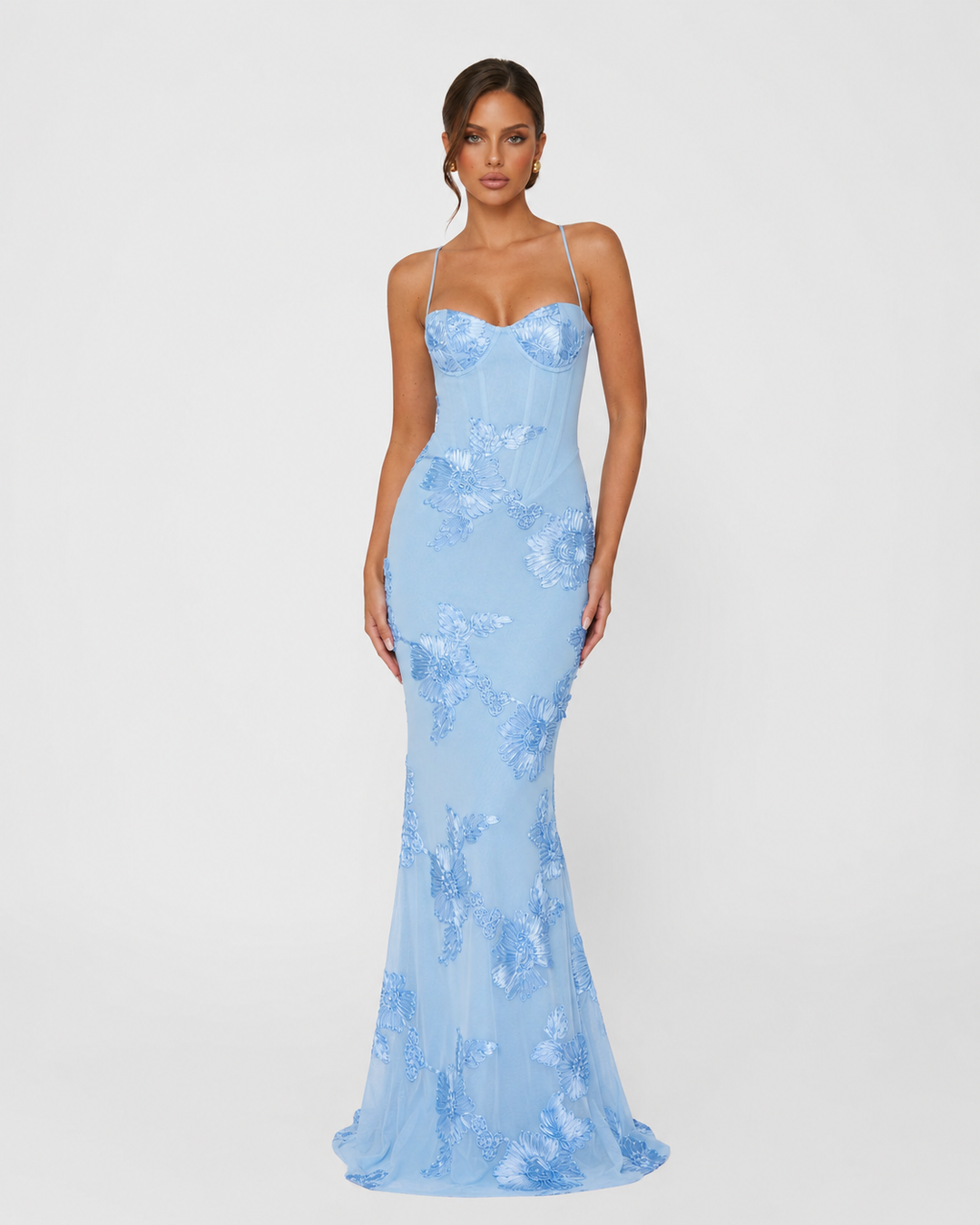 Rosalie Corset Gown - women's gown, fabric detail