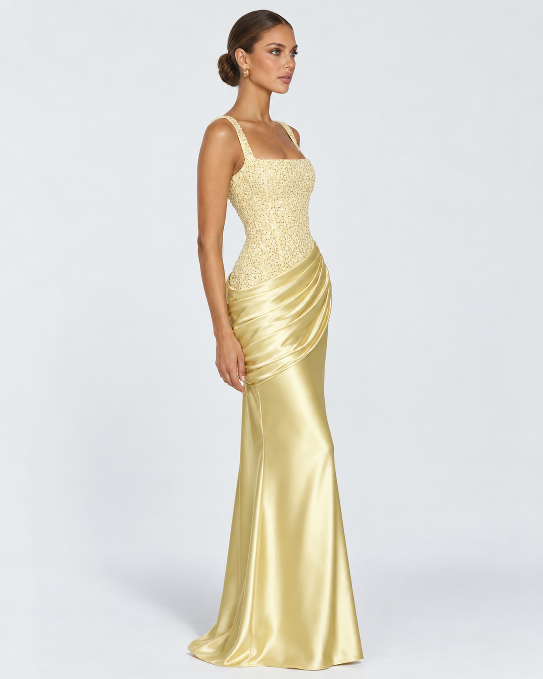 Private Invite Maxi Dress - women's maxi dress, side view