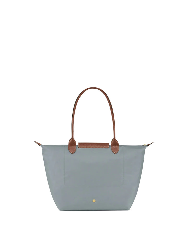 Longchamp Le Pliage Large Tote Bag Steel Back View