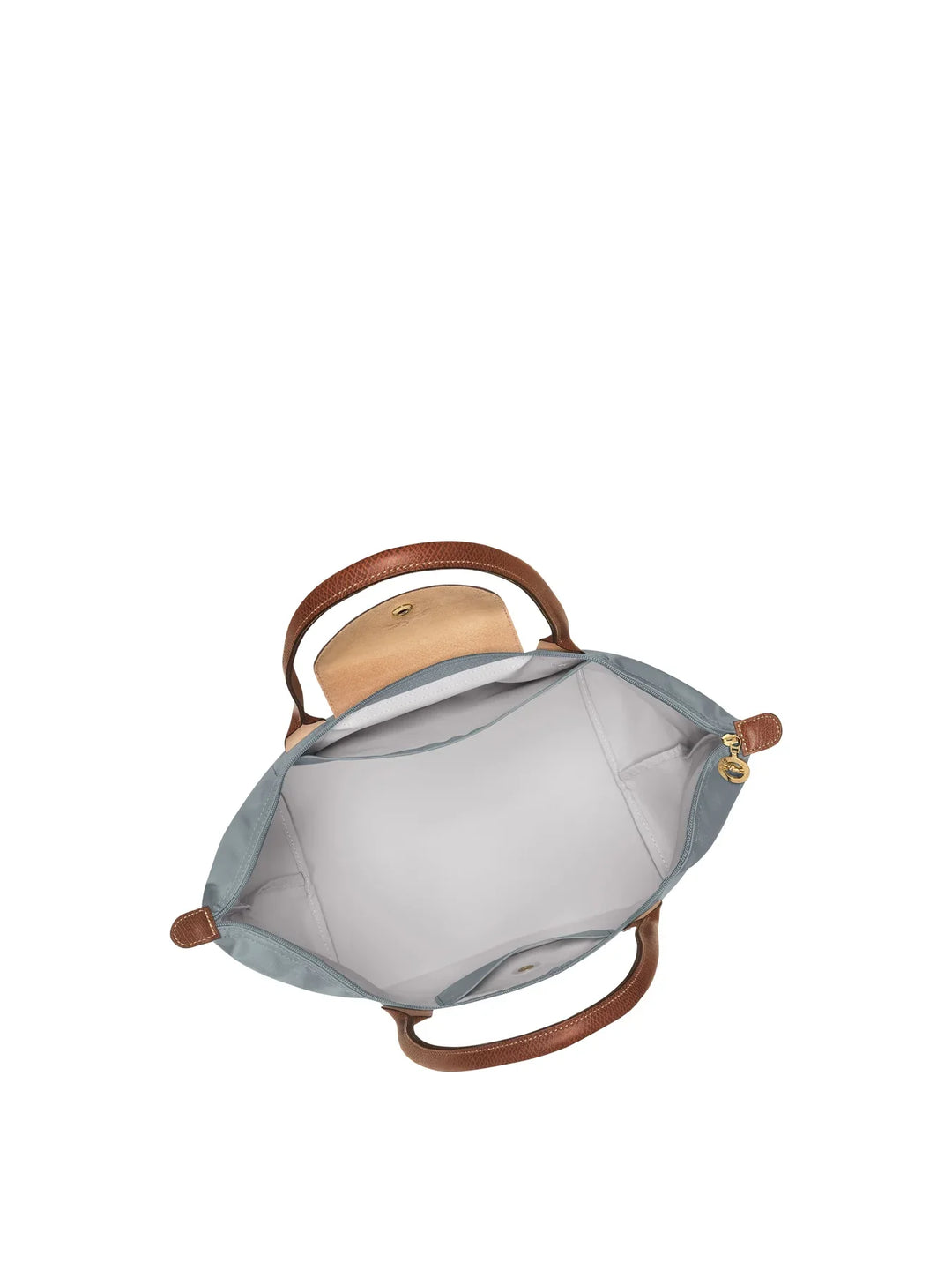 Longchamp Le Pliage Large Tote Bag Steel interior detail
