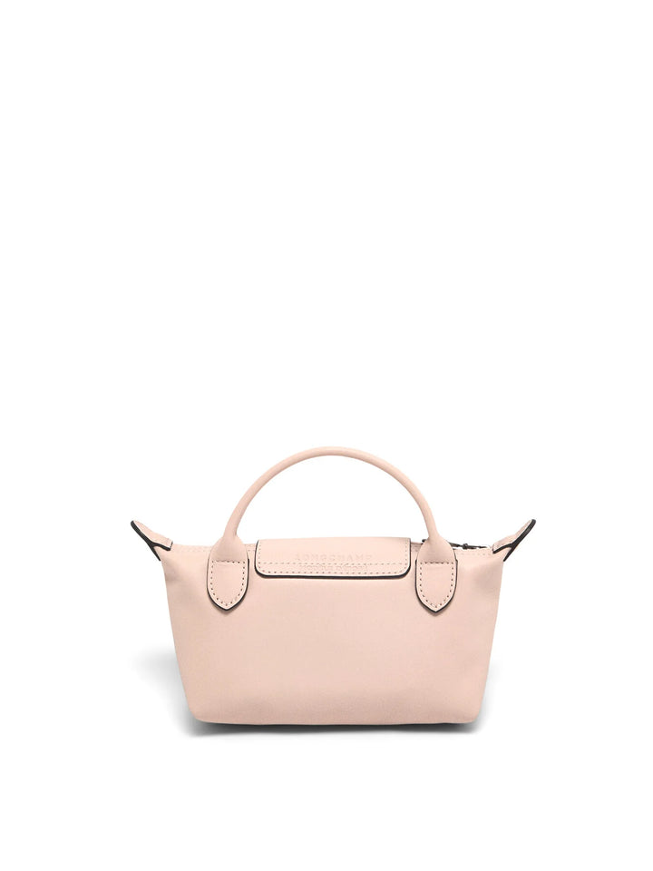 Longchamp Mini Leather Bag Pink — side view