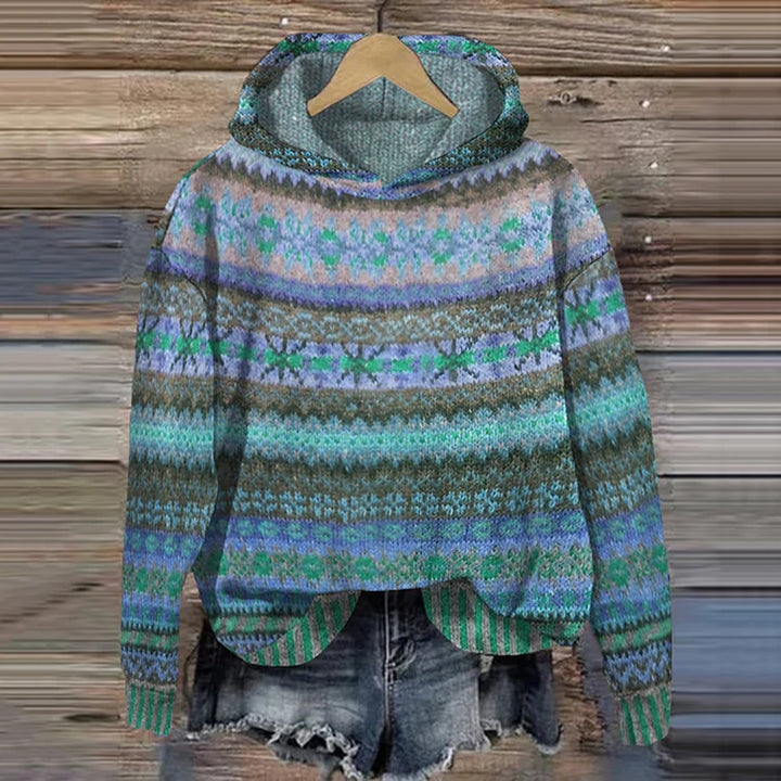 Anja Cozy Ethnic Sweater — front view