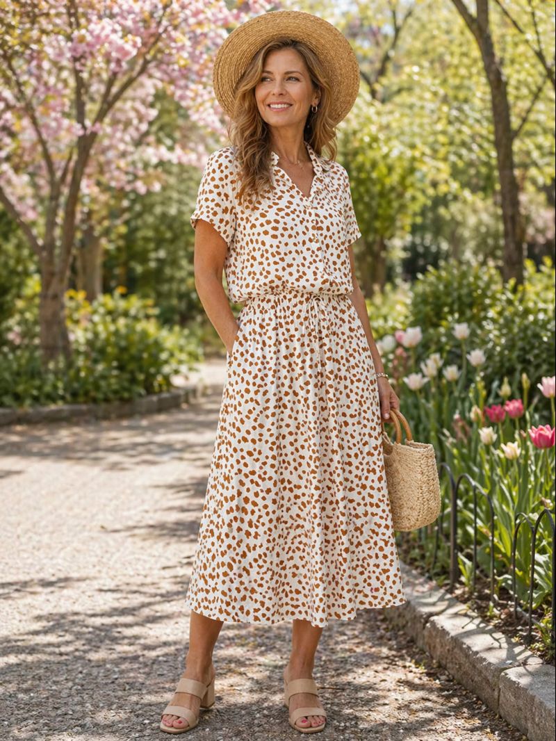 Clovisa Floral Dress — front view