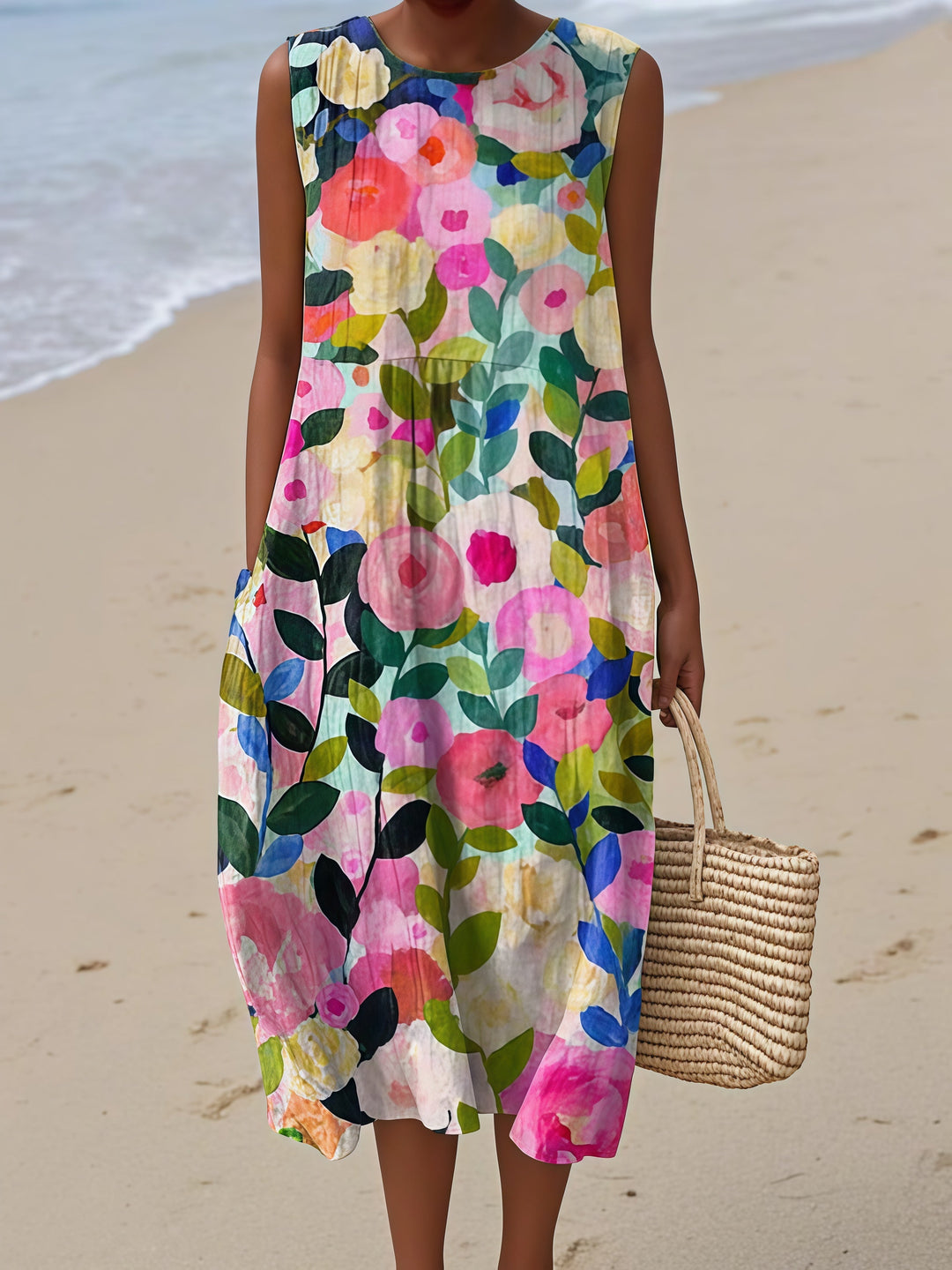 Ava Lightweight Summer Dress — front view
