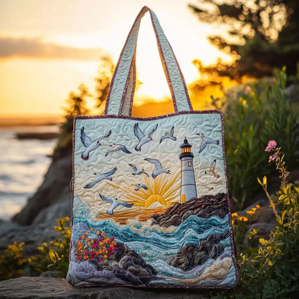 Seaside Light Handmade Bag — front view