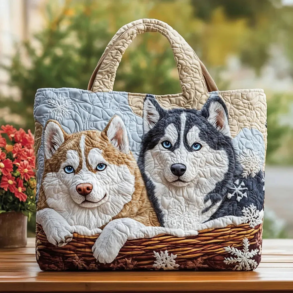 Winter Companions Handmade Bag — front view