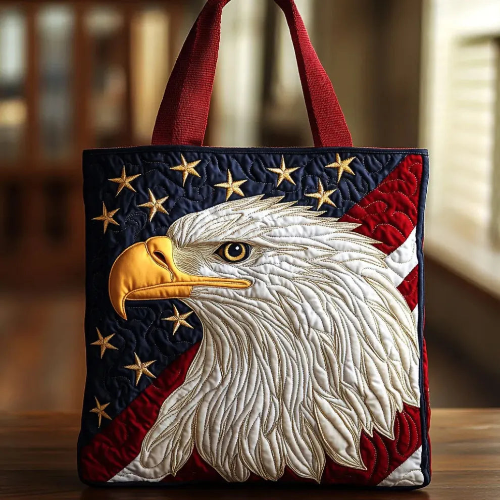 Freedom Eagle Handmade Bag — front view