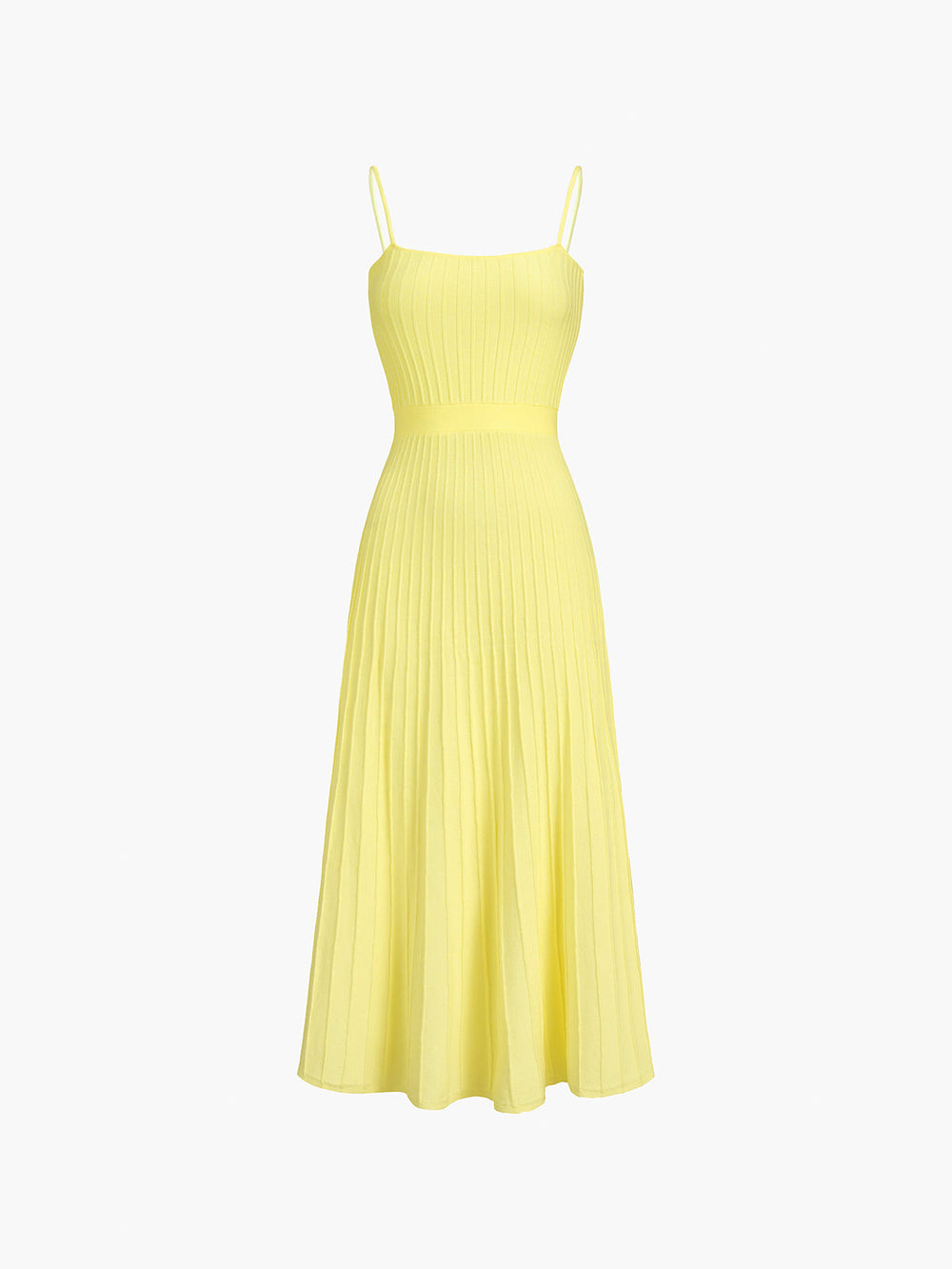 Rib Midi Sundress — women's sweater dresses, back view